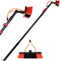 Telescopic Window Cleaning Brush with Water Spray Extension Pole