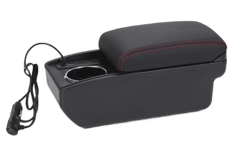 Peugeot 307 2001-2008 Seat Gap Storage Box Double Layer Armrest Organizer
