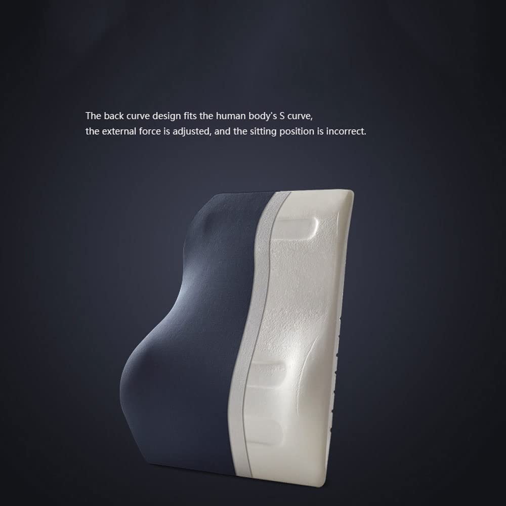 Memory Foam Car Neck Pillow Lumbar Support Cushion Set