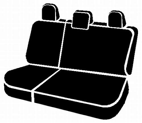 Custom Fit Rear Seat Cover 60/40 Split Neoprene Gray Black