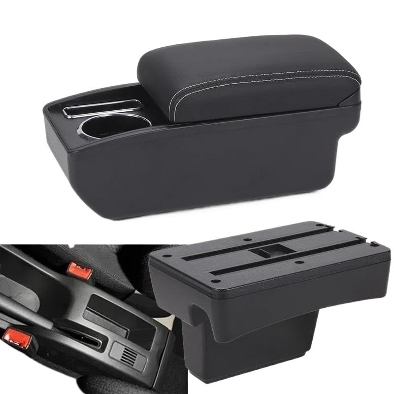 Peugeot 307 2001-2008 Seat Gap Storage Box Double Layer Armrest Organizer