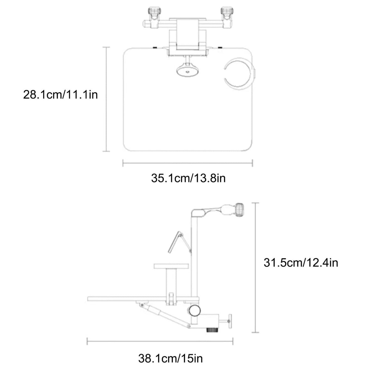 Foldable Car Seat Tray Table with Phone Holder for Food and Work