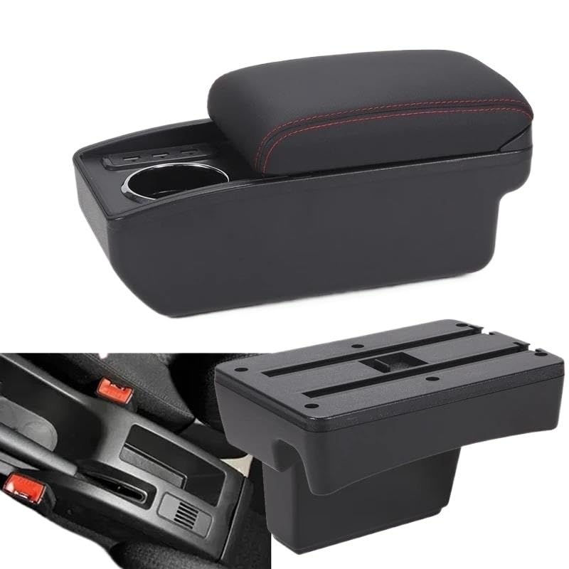 Peugeot 307 2001-2008 Seat Gap Storage Box Double Layer Armrest Organizer