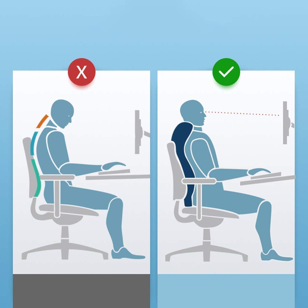 Memory Foam Lumbar Support Pillow for Car Seat and Office Chair