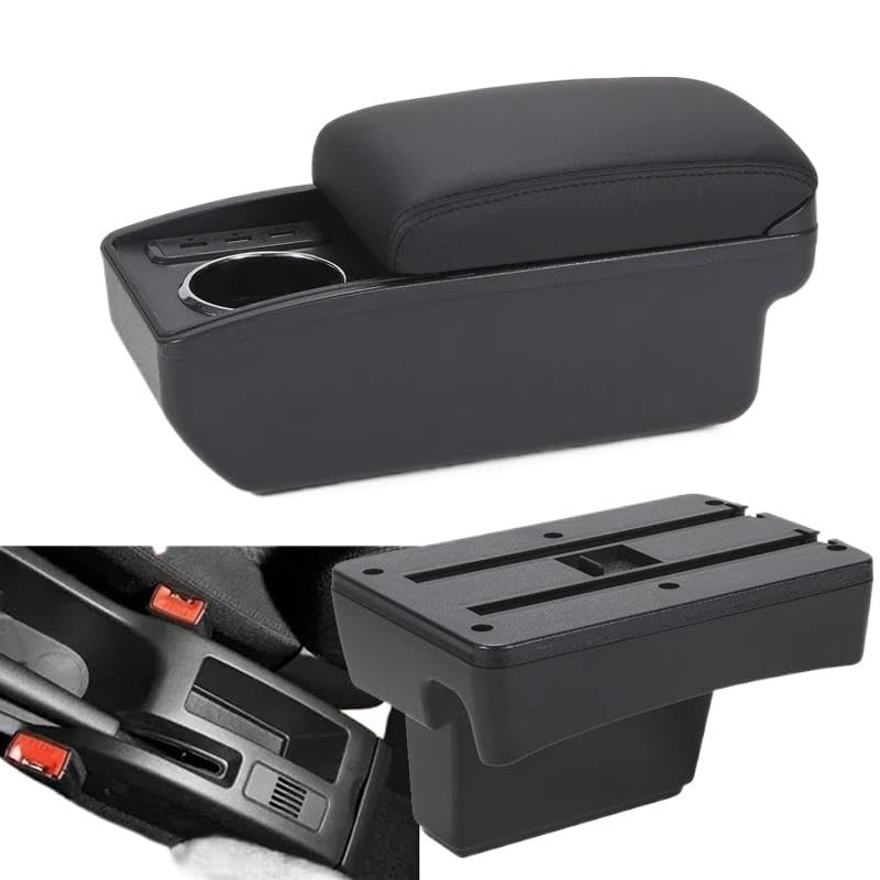 Peugeot 307 2001-2008 Seat Gap Storage Box Double Layer Armrest Organizer