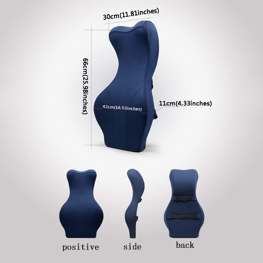 Memory Foam Lumbar Support Pillow for Car Seat and Office Chair