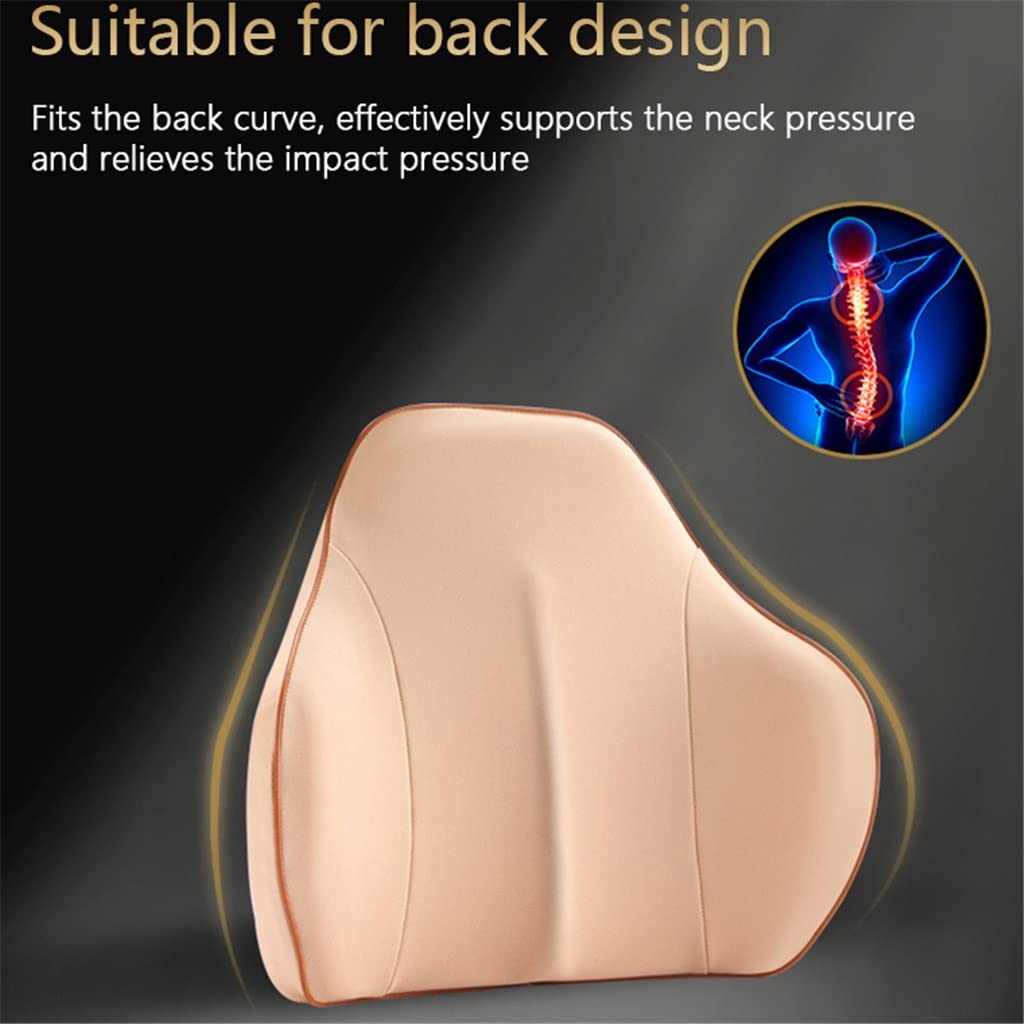 Washable Memory Foam Car Lumbar Support Pillow Back Cushion