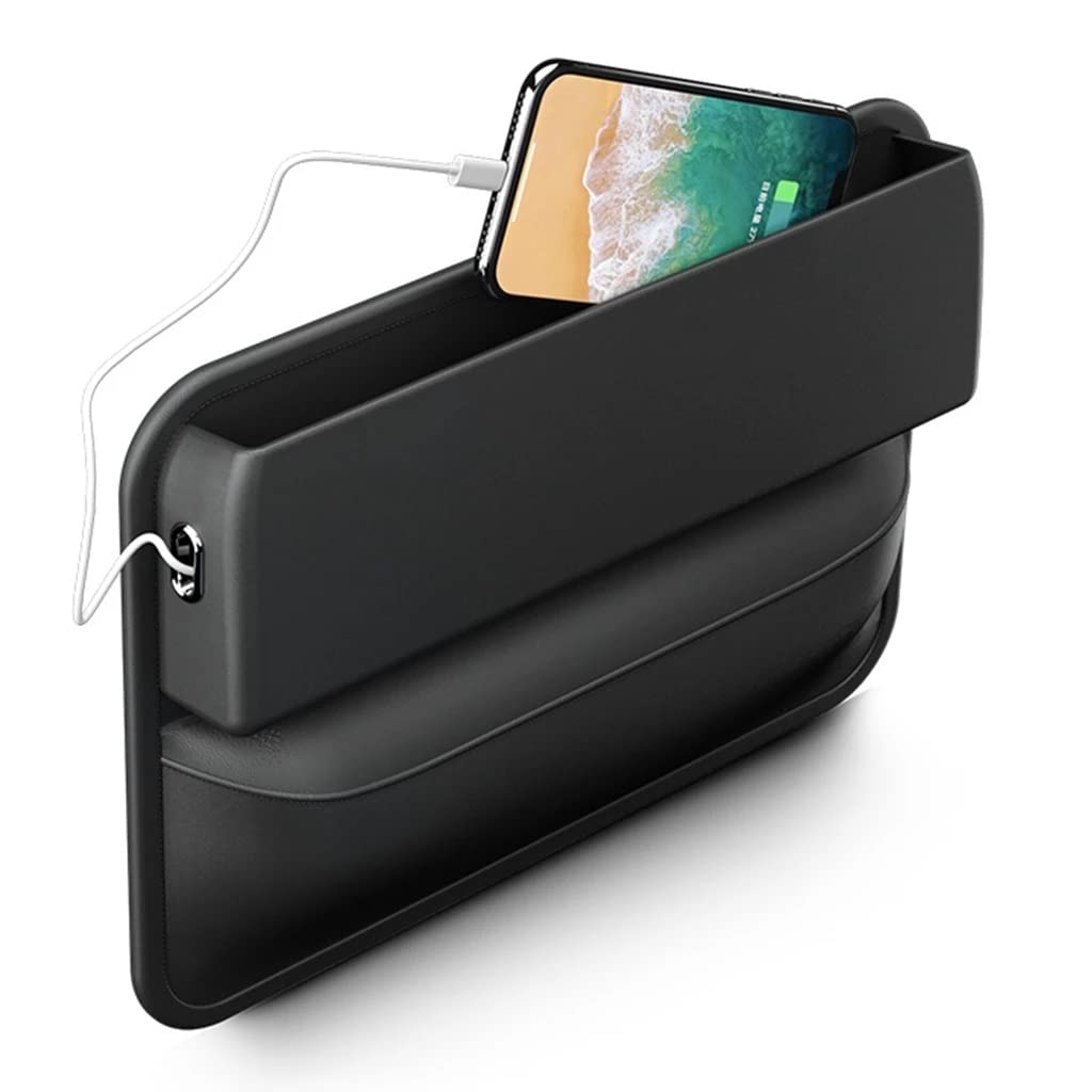 PU Leather Car Seat Gap Filler Organizer for Phone Keys Coins
