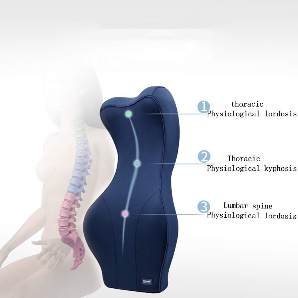 Memory Foam Lumbar Support Pillow for Car Seat and Office Chair