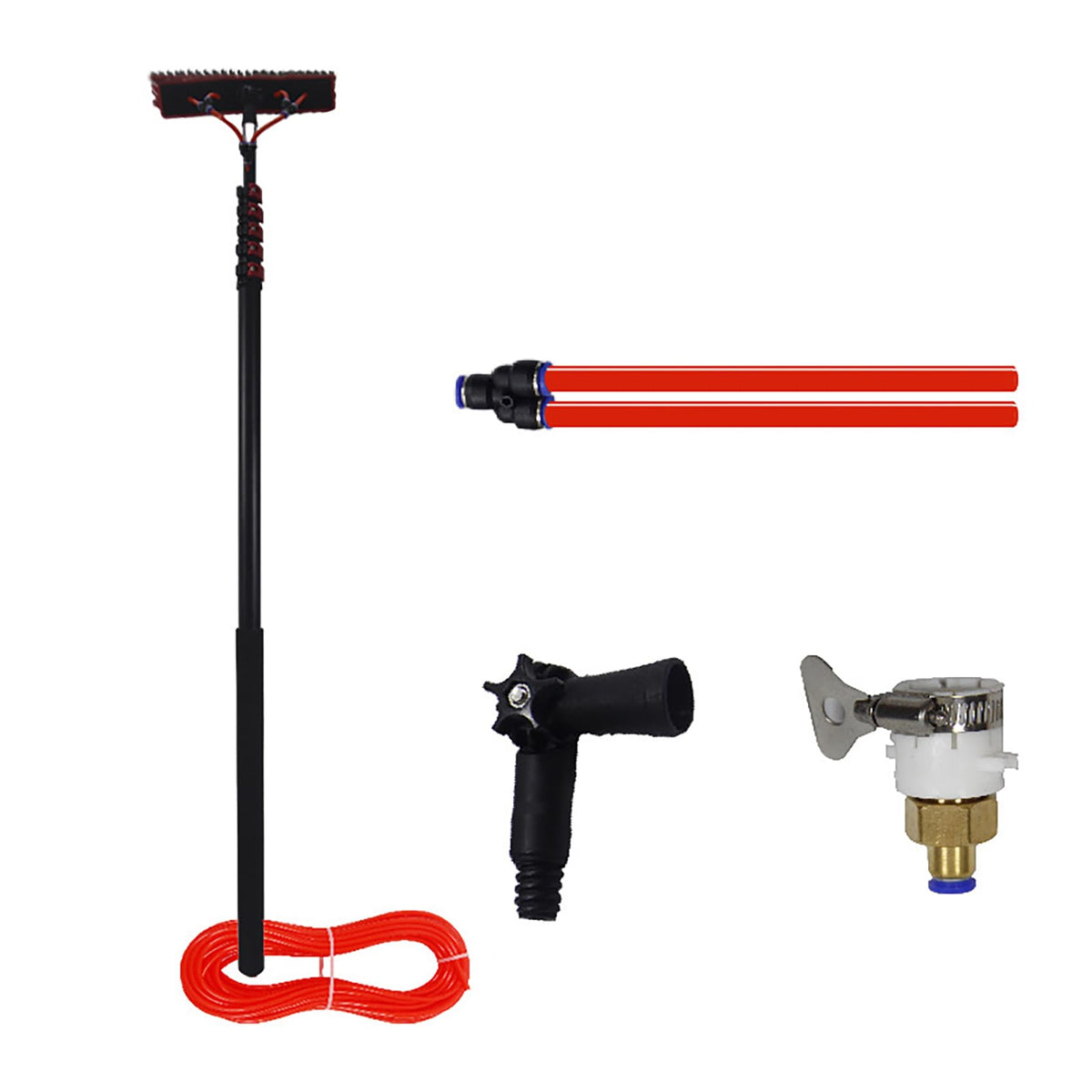 7.2M Telescopic Cleaning Brush for Solar Panels Windows and Vehicles