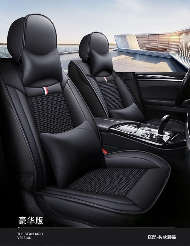 Honda FIT Faux Leather Seat Covers Waterproof Full Set Airbag Compatible