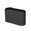 Leather Hanging Car Trash Bin with Drink Holder Rear Seat Organizer
