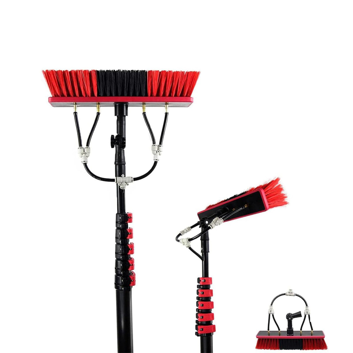 12FT Telescopic Window Cleaning Pole Water Fed Brush Kit