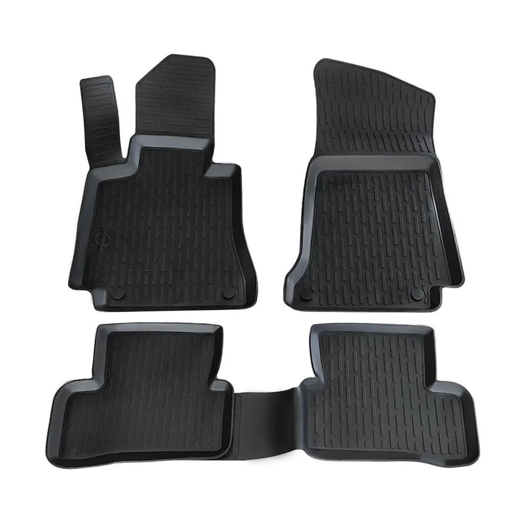 Mercedes C-Class W204 2007-2014 3D Rubber Floor Mats Non-Slip Interior Protector