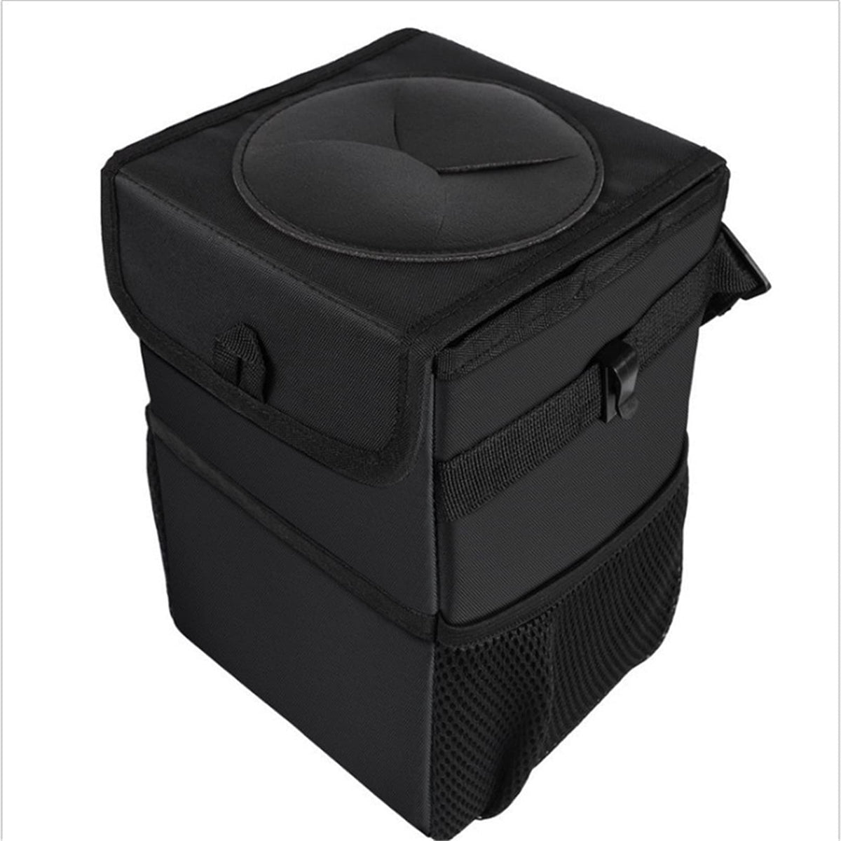 Leakproof Car Trash Bin Large Opening Storage Organizer