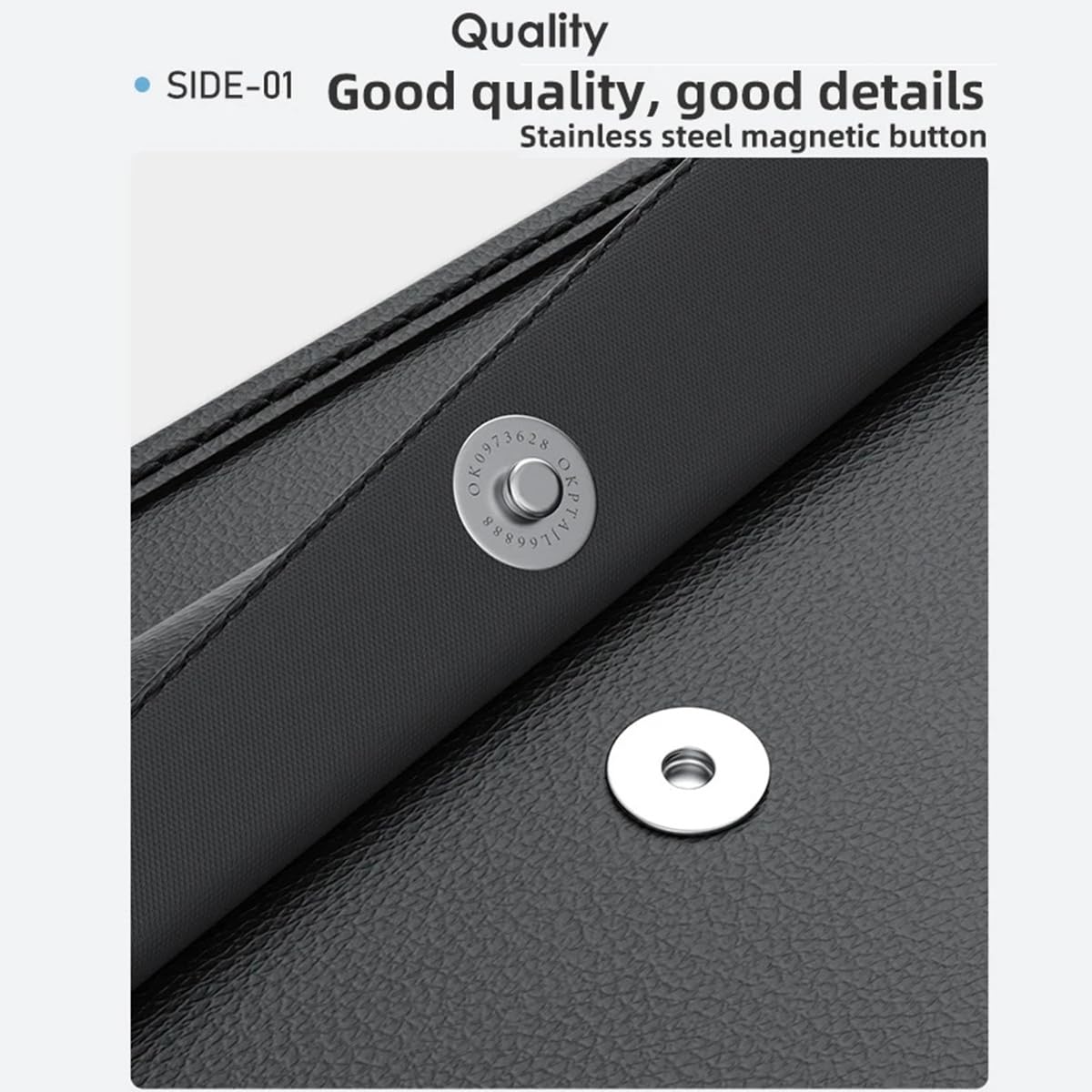 PU Leather Car Seat Back Organizer High Capacity Storage Bag