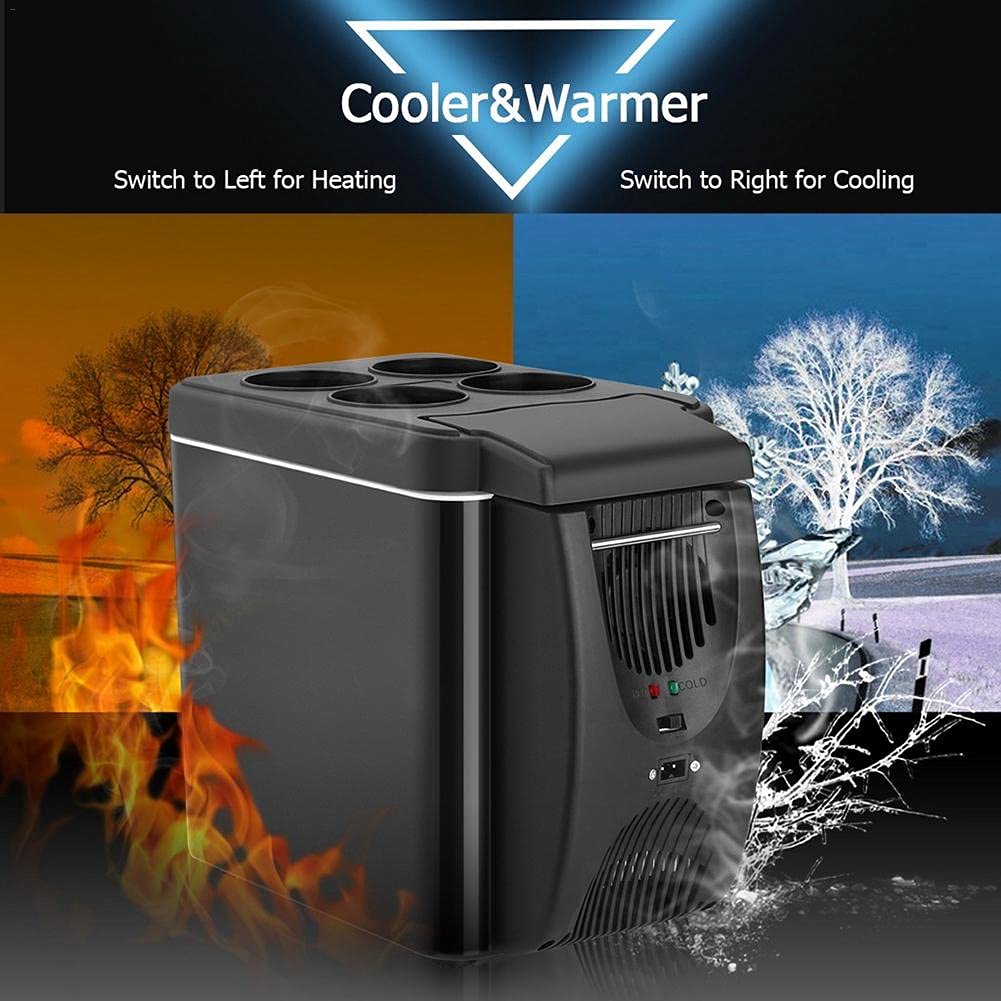 6L Portable Car Refrigerator Cooler and Warmer 12V Mini Freezer
