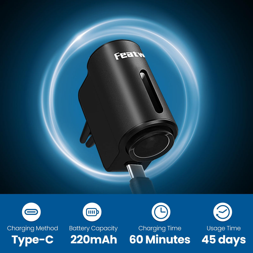Featwell Intelligent Car Aroma Diffuser - Three Adjustable Modes, Rechargeable