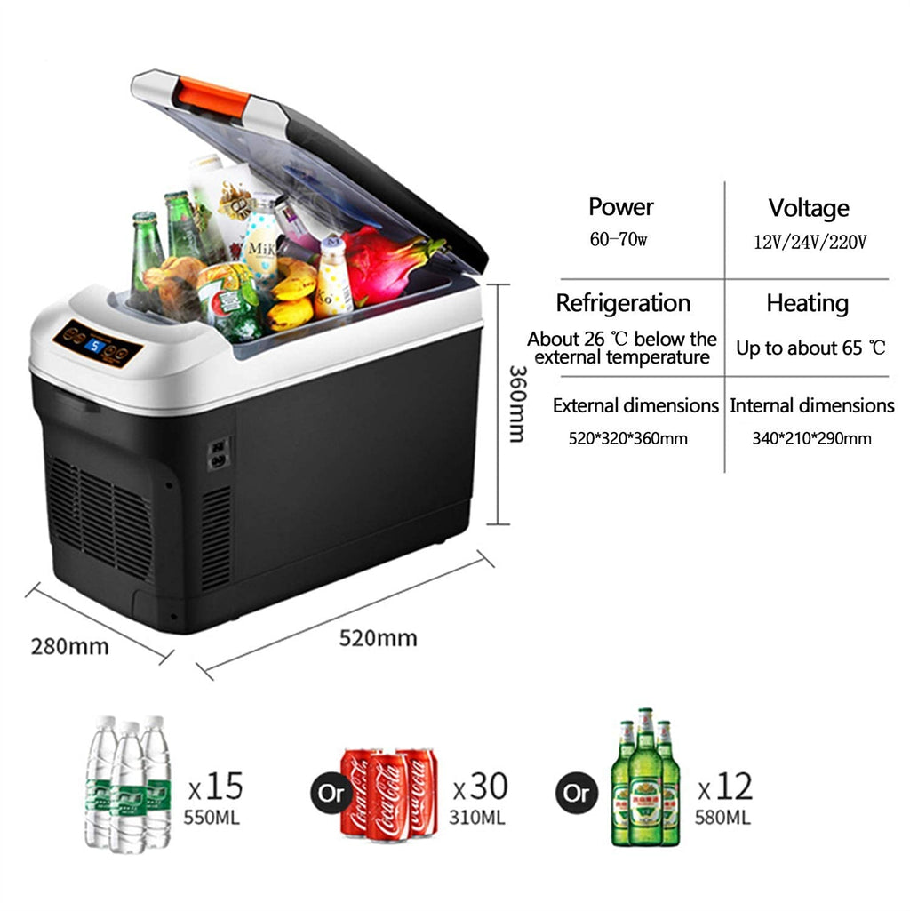 Portable Car Refrigerator Cooler and Warmer Mini Travel Freezer