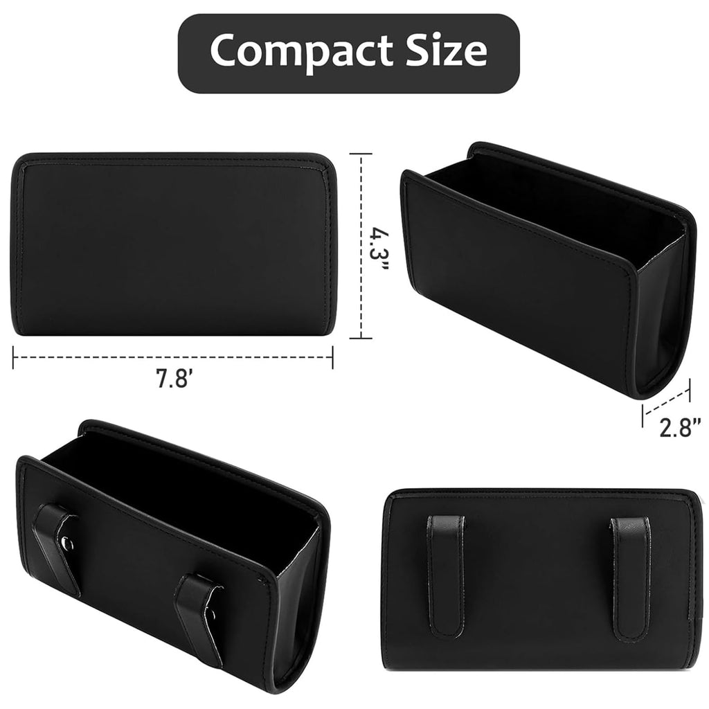 Nissan Cefiro 2004 Leather Car Trash Bin Foldable Hanging Storage Organizer