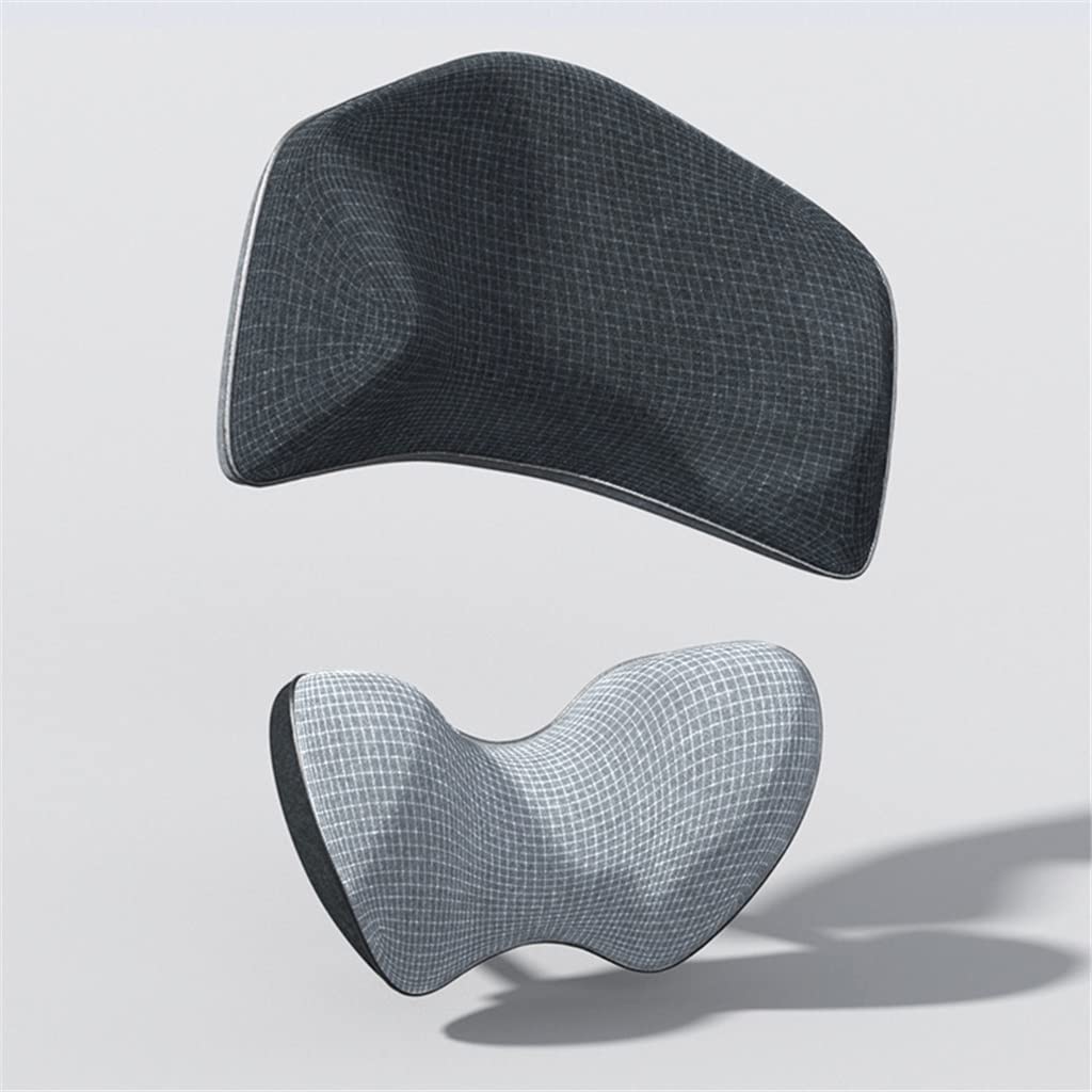 Universal Car Seat Neck Pillows Memory Foam Headrest Support Pair