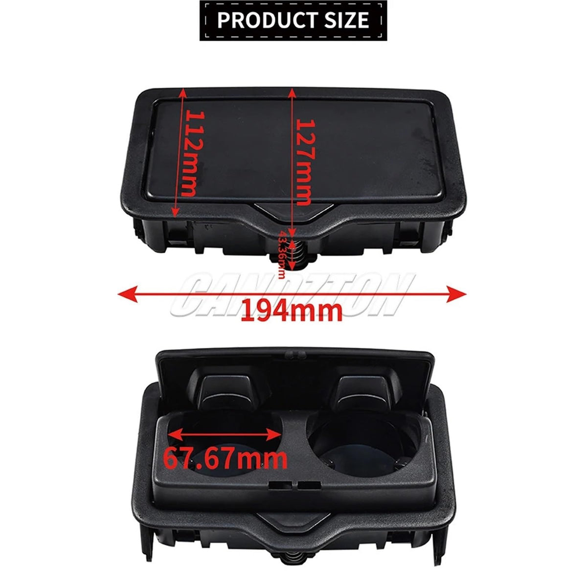 Audi Q8 Q7 Q5 Q3 Q2 A3 Rear Seat Armrest Cup Holder