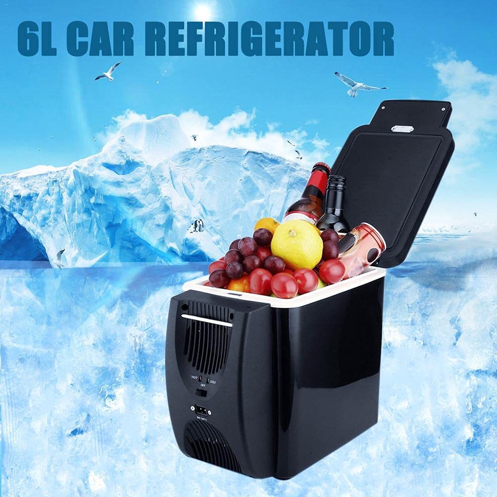 6L Portable Car Refrigerator Cooler and Warmer 12V Mini Freezer