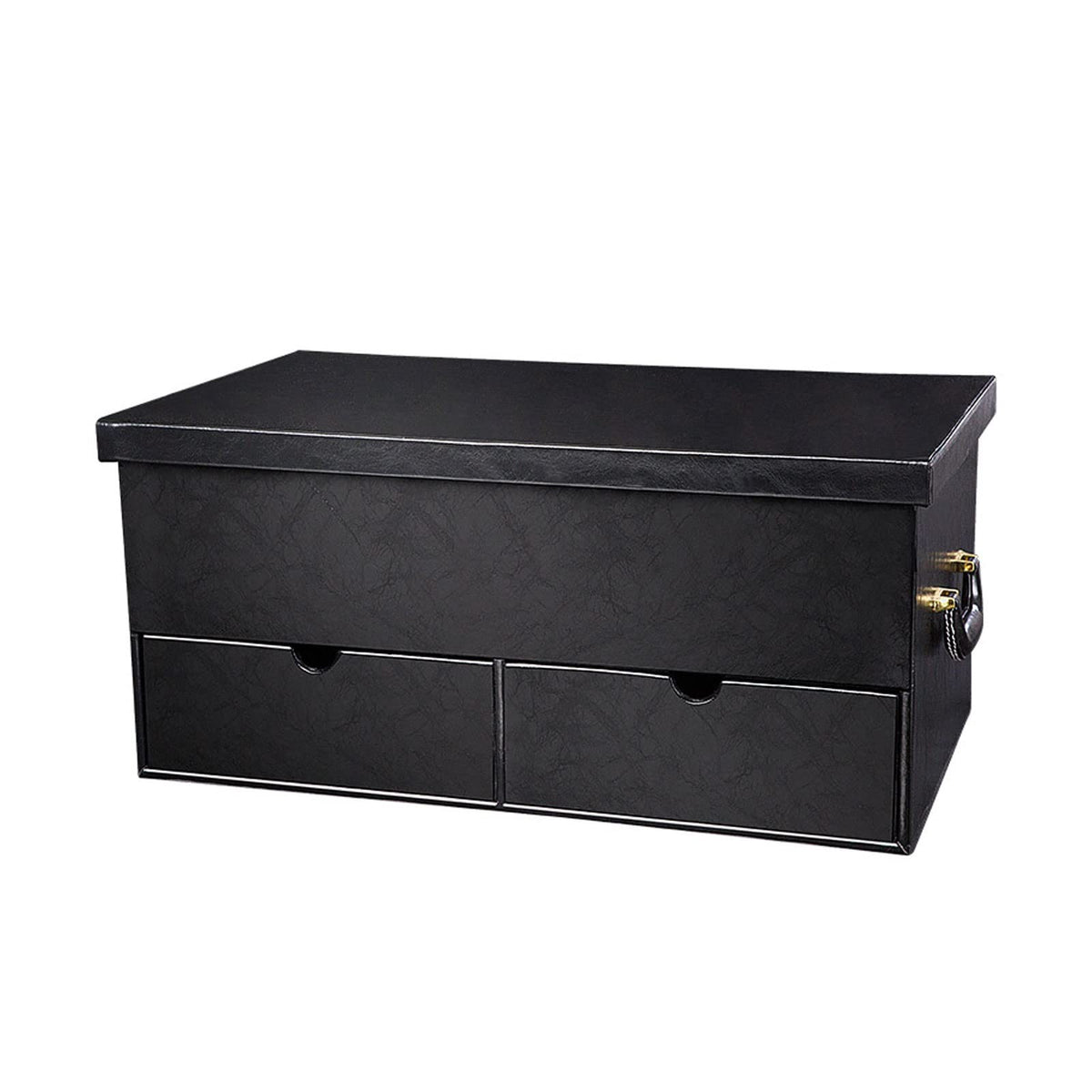 Car Trunk Storage Box with Handle and Drawer Large Capacity Organizer