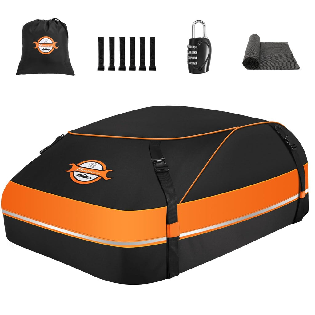Sailnovo Aerodynamic Rooftop Cargo Carrier Bag, Cubic Feet Waterproof