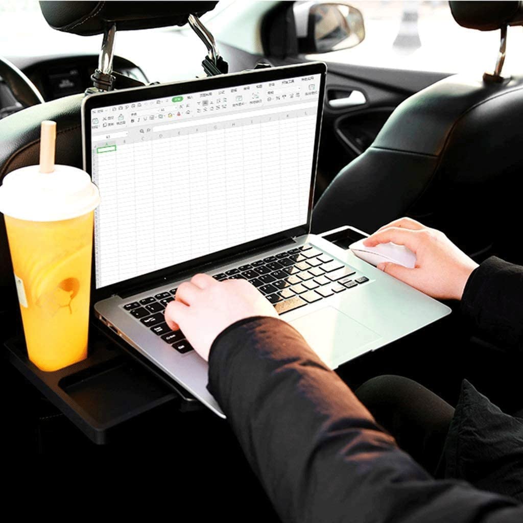 Car Steering Wheel Tray Portable Laptop Desk Mount for Eating Working