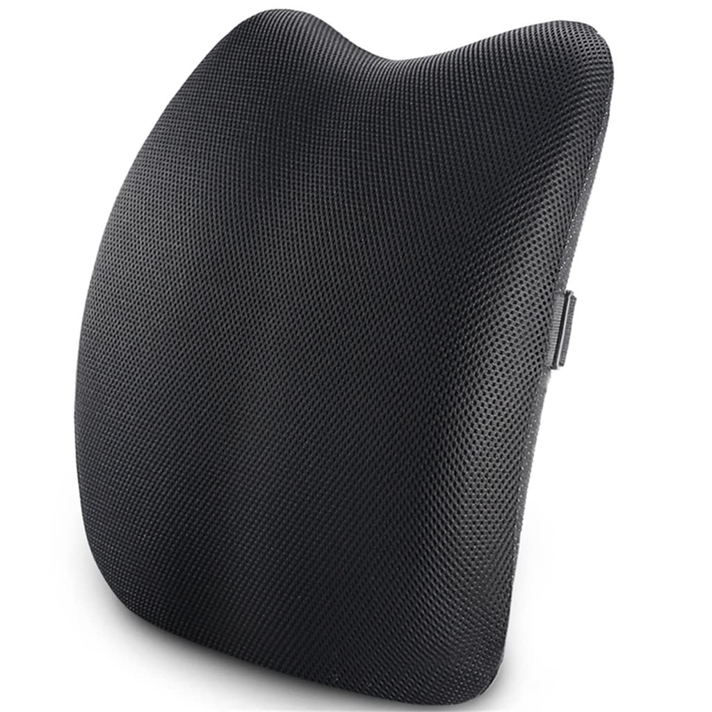 Lumbar Support Cushion Memory Foam Back Pillow for Car Seat Office Chair