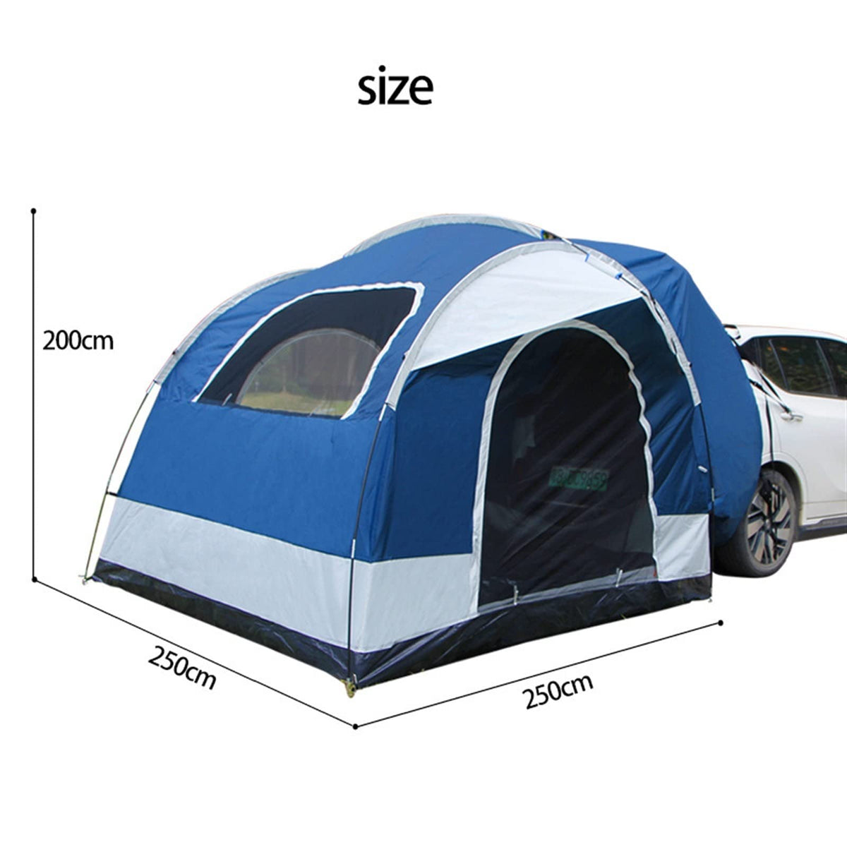 Car Rear Trunk Tent Waterproof Camping Shelter for Travel and Road Trips