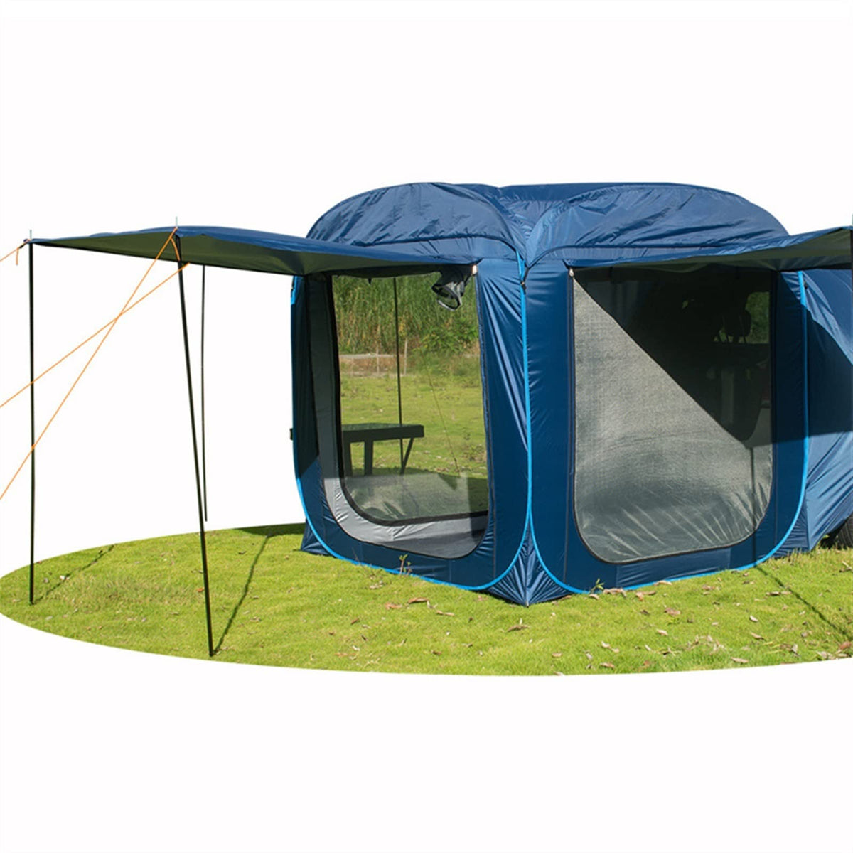 Car Rear Trunk Tent Waterproof Camping Shelter for Travel and Road Trips