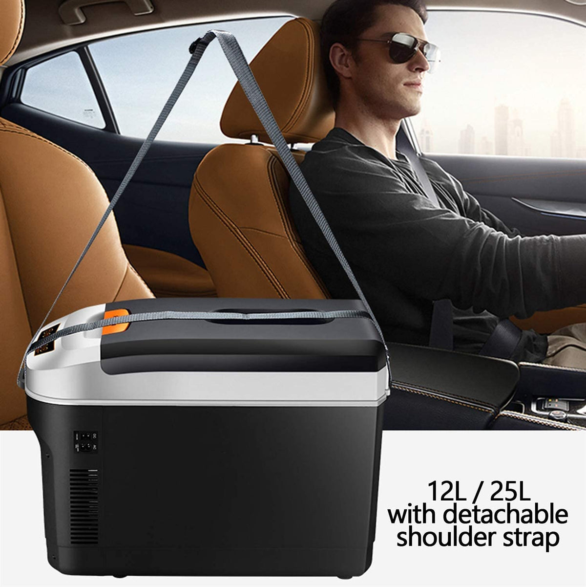 Portable Car Refrigerator Cooler and Warmer Mini Travel Freezer