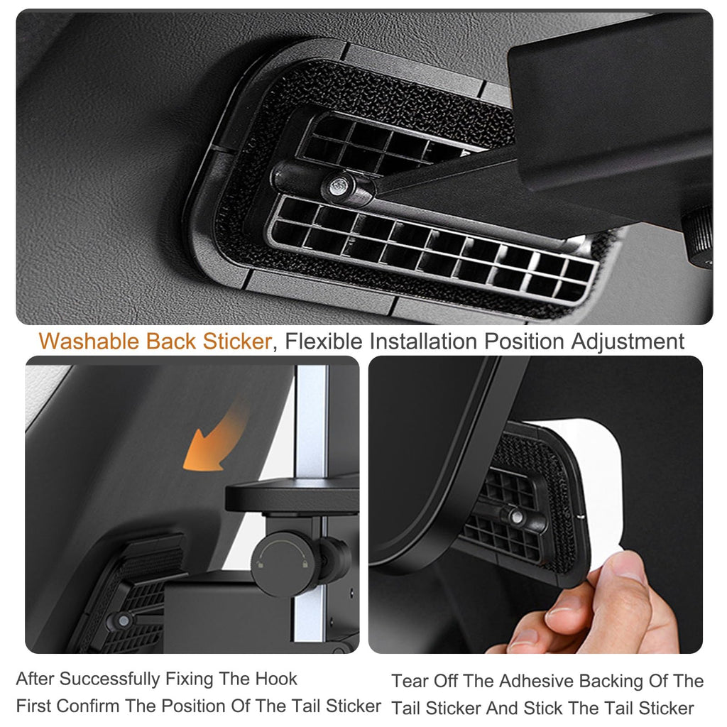 Foldable Car Seat Tray Table with Phone Holder for Food and Work