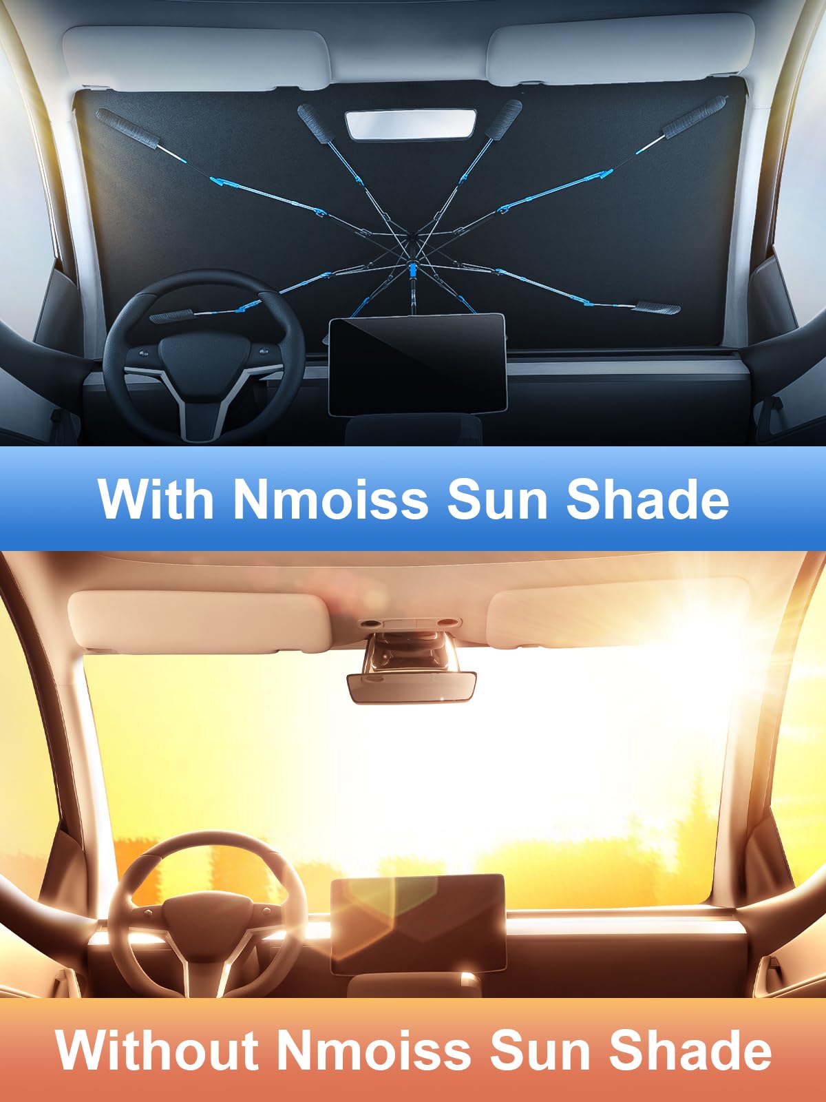 Windshield Sun Shade Umbrella Heat Shield Car Interior Protector