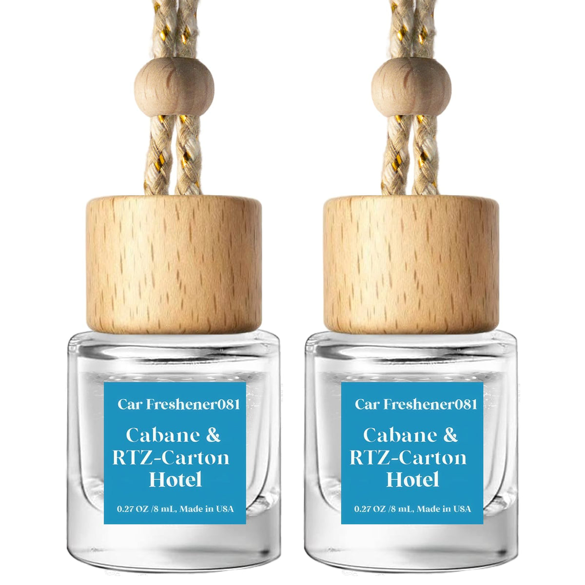 Car Hanging Air Freshener Diffuser 2 Pack