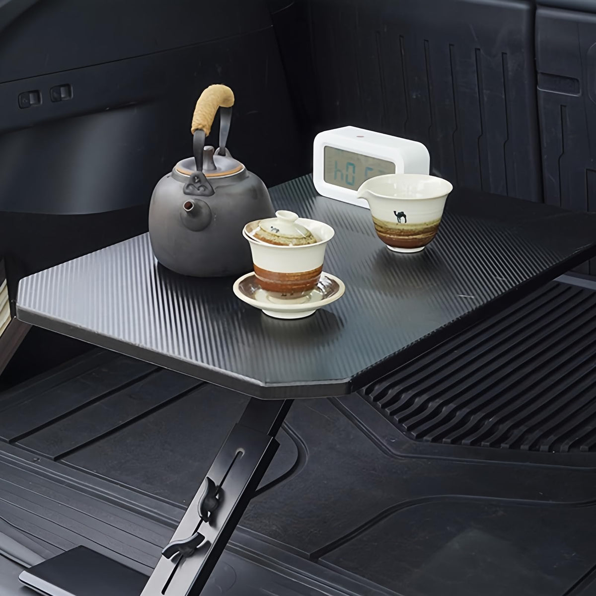 Table for Car Carbon Fiber Large 180 Adjustable