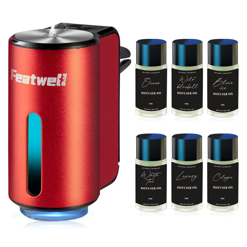 Featwell Intelligent Car Aroma Diffuser - Three Adjustable Modes, Rechargeable