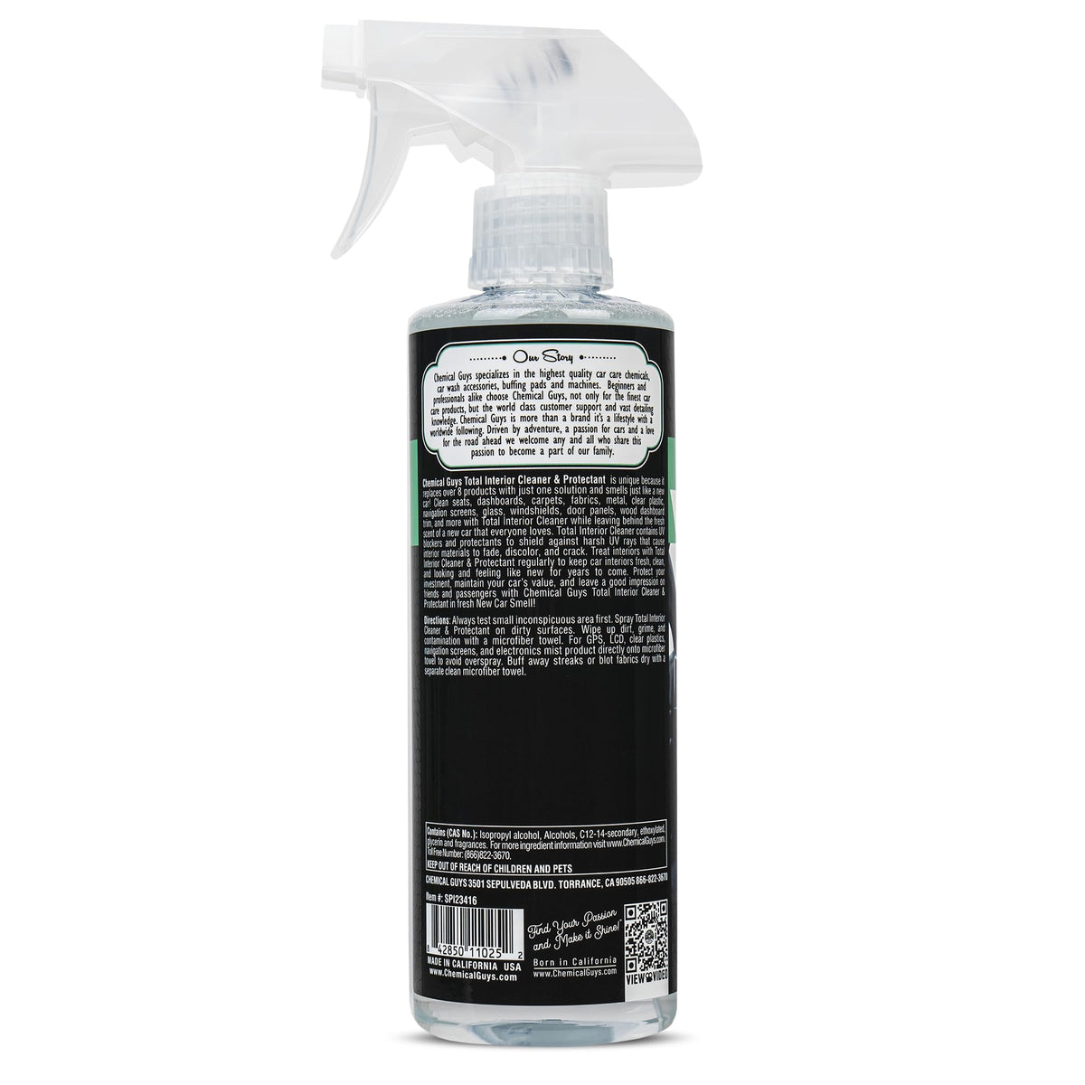 Chemical Guys, Total Interior Cleaner & Protectant, New Car Scent