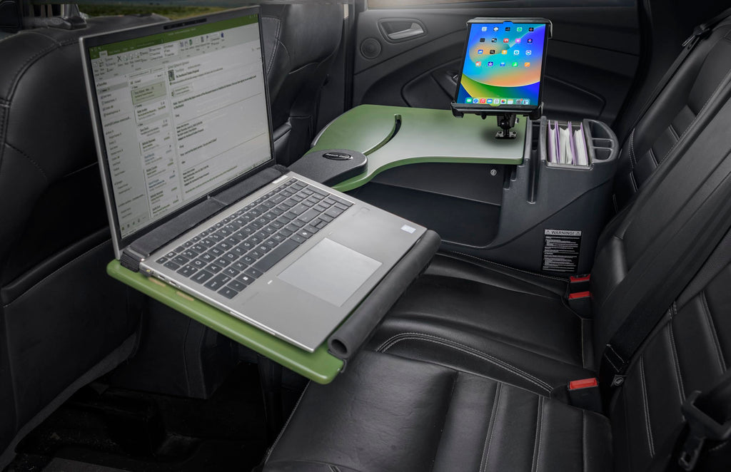 Car Back Seat Desk with Tablet Mount Mobile Workstation
