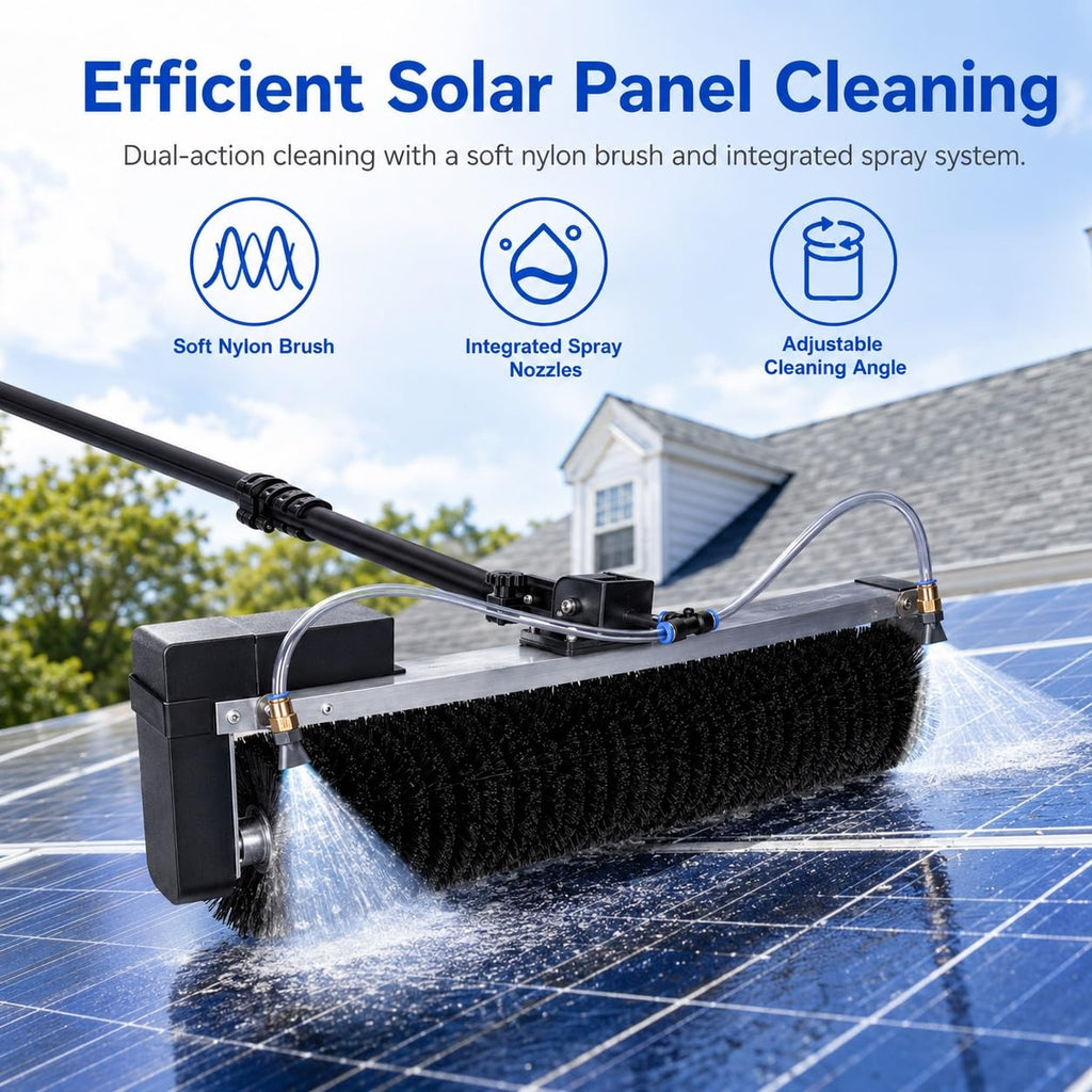 Electric Solar Panel Cleaning Brush