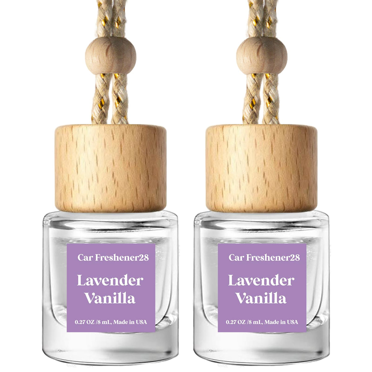 Car Hanging Air Freshener Diffuser 2 Pack