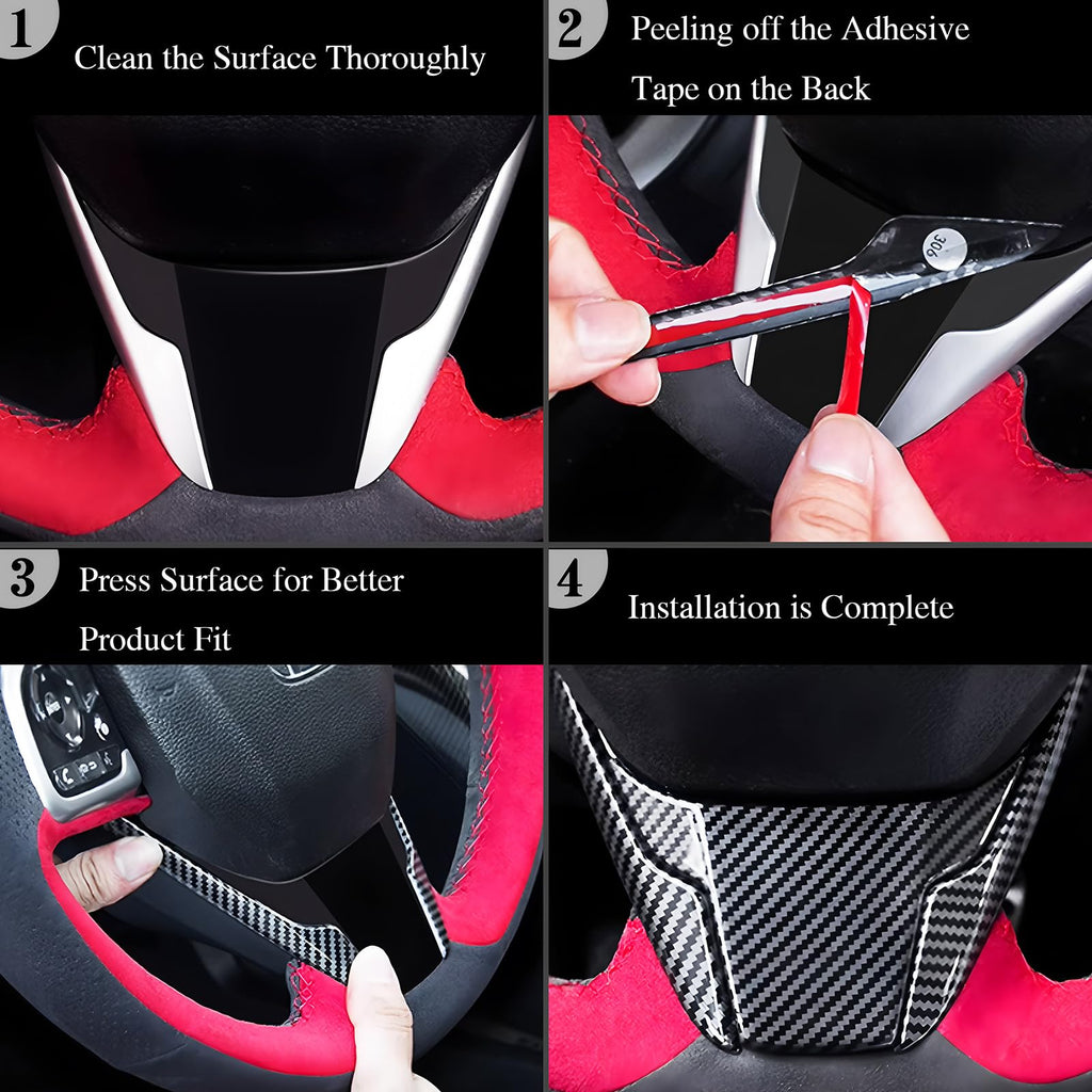 Kia Stinger 2018-2023 Door Lock Button Trim Carbon Fiber Cover