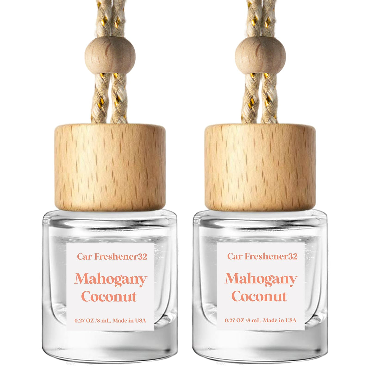 Car Hanging Air Freshener Diffuser 2 Pack