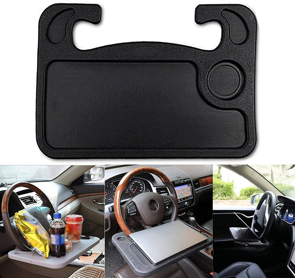 Car Steering Wheel Tray Portable Laptop Desk Mount for Eating Working