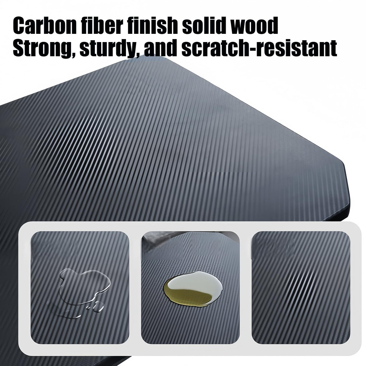 Table for Car Carbon Fiber Large 180 Adjustable
