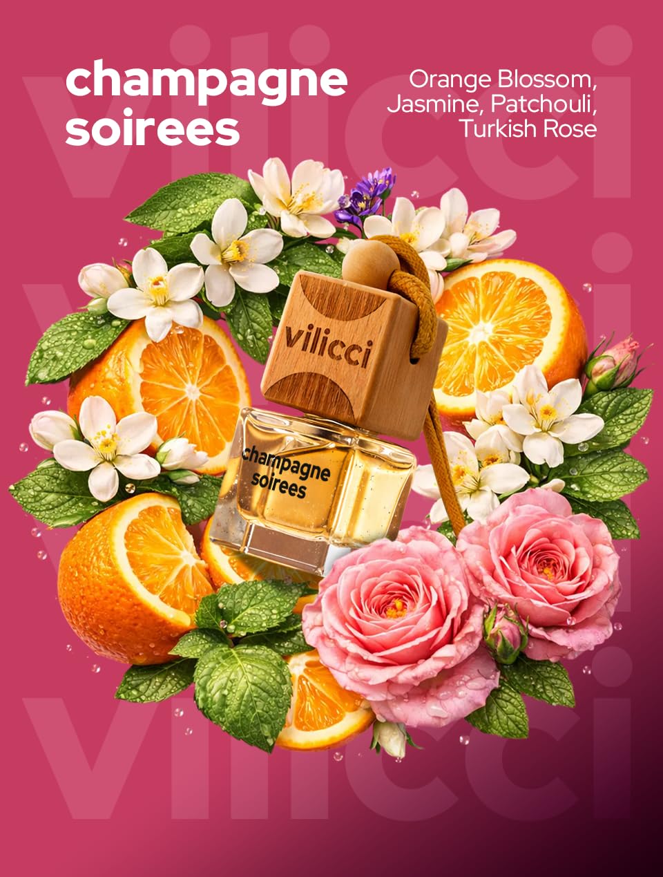 Premium Car Air Freshener Hanging Perfume Diffuser Long Lasting Scent