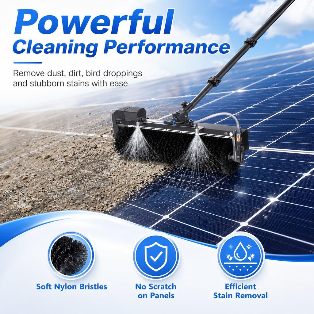 Electric Solar Panel Cleaning Brush