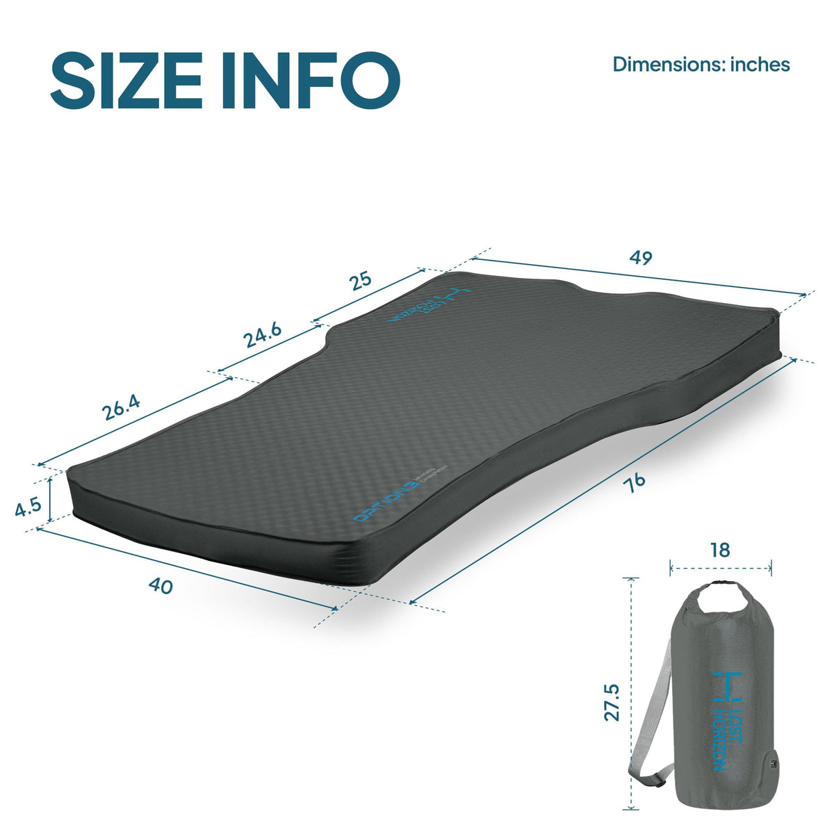 Lost Horizon Air & Foam Camping Mattress